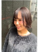 ラファンジュ ヘアー(Rohange hair)&nbsp;シースルーバングウェーブボブ