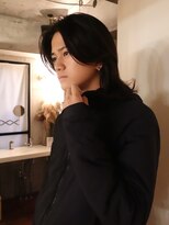 ノラジャーニー(NORA Journey)&nbsp;メンズボブウルフメンズミディアムレイヤーカットメンズウルフ