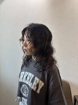 オッジバイケンジ(oggi by KENJE) レイヤーパーマ　ミディアムパーマ/くるくるパーマ