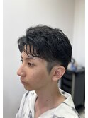 毛流れ大人ショートパーマ