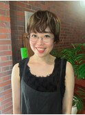 （stylist高橋）くせを活かしたラフなマッシュショート