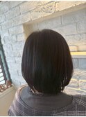 女性らしさを引き立てる◎抜け感ボブ/艶感