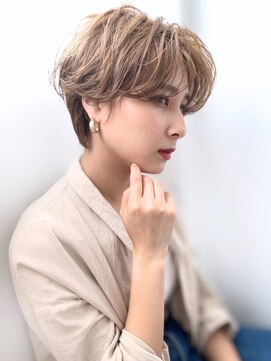 ワンバイジエクト 梅田 似合わせショート/ココアグレージュ/ショートボブ