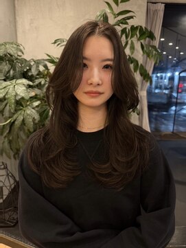 ラヴィズム 長岡店(LUVISM) 韓国/顔周りレイヤー/ダブルカラー/ベージュ/前髪新潟長岡宮関