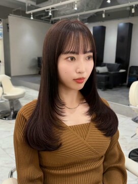 シェノン サントル(CHAINON CENTRE) 梅田/黒髪/クラゲヘアー/オリーブグレー/小顔/ココアベージュ