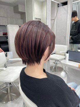 アロット 溝の口店(a.lot) ブリーチなしチェリーレッド