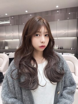 カルム 天神大名(calme) 【calme】ミルクティーベージュ 透明感カラー 韓国巻き