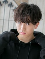 モッズヘア メン 南越谷南口店(mod's hair men) ビジカジ刈り上げダークブラウン無造作マッシュパーマa南越谷