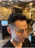 オールバックパーマ