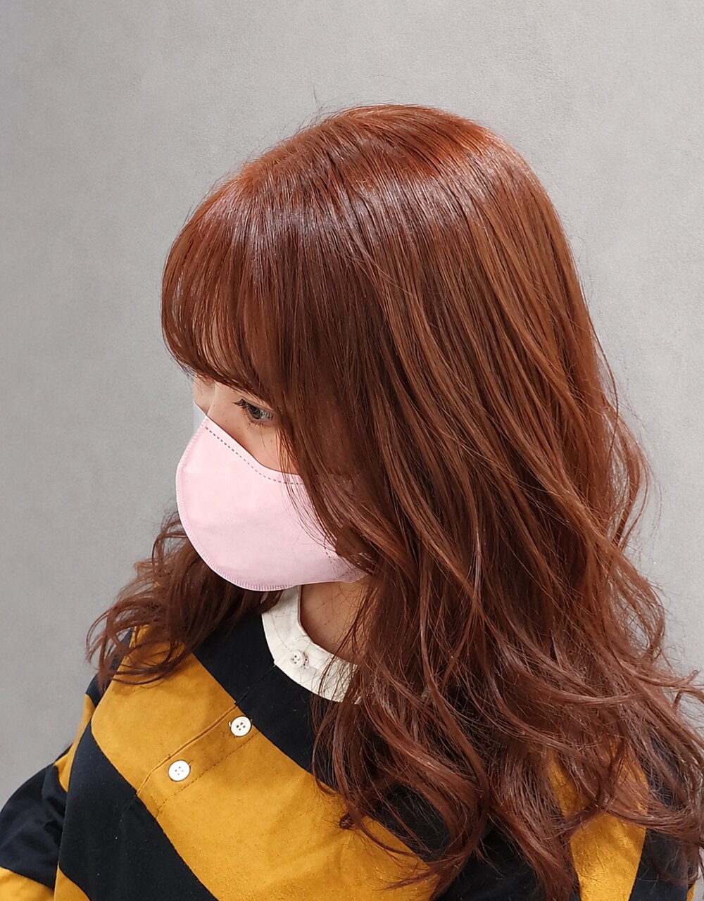 ゆるウェーブ×オレンジブラウン：L279730431｜コカ(CoKa)のヘア