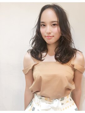 スノッブリコ(snob rico) [snob rico] エアリーカール×グレージュ［佐野友彦］