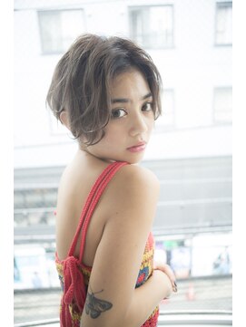 サロンドミルク 原宿(salon de MiLK) 【salon de MiLK原宿】ショートボブ×グレーベージュ