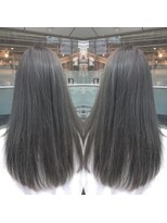 プラーチェ 古淵店(Plaatje) イルミナカラー × モノトーン グレージュ ヴェールカラー