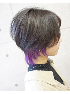 ヘアテリア リュウ 大塚(hair teria ryu) 【Bf→Af】フルブリーチ2回/グレージュ×インナーバイオレット