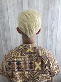 【CIEL 佐藤】メンズ　ブロンド　ツーブロック