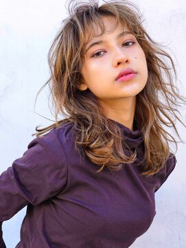 カンナ(Canna) エアリーミディ/ショートパーマ/黒髪/ホワイトアッシュ/TOKIO