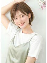 ルエ(rue)&nbsp;大人可愛い20代30代40代小顔ショートレイヤーボブ丸み前下がり