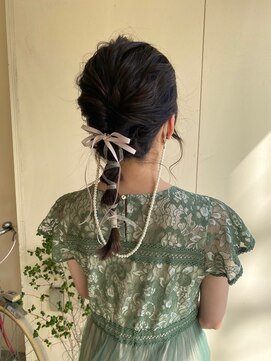 カシェ リタ ヘアー(CACHE'&RITA HAIR) ヘアセット◯編みおろしスタイル