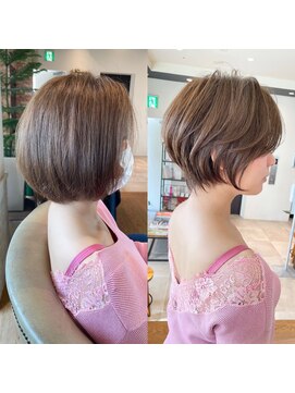 バンプ ギンザ(BUMP GINZA) 《30代40代》白髪ぼかしハイライト×前下がりボブ【イケダ】