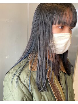 アンバースデー(UNBIRTHDAY) インナーカラー/ブルーアッシュ透明感●10代20代