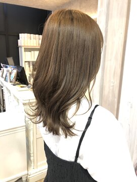 キャアリー(Caary) 福山美容室caary大人気イルミナカラー　ミルクティーベージュ