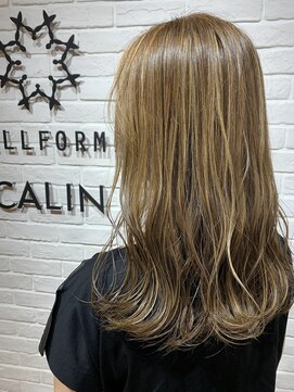 ヘア スパ ビューティー エールフォルム(HAIR SPA BEAUTY YELLFORME) ハイライトデザイン×ベージュ