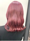 ダブルカラーピンクベージュケアブリーチハイトーン髪質改善