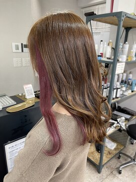 アジールヘア 所沢プロペ通り店(agir hair) インナーピンク
