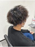 Second   ×　メンズパーマ