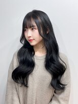 ピープスアンドスー 表参道 渋谷(Peeps&Suu.) 韓国ヨシンモリ/ブルーブラック/重めレイヤー