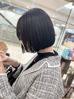 モリオ フロム ロンドン サッポロファクトリー店(morio FROM LONDON)&nbsp;【morio】札幌ボブ　ぱつっと黒髪ナチュラルボブ