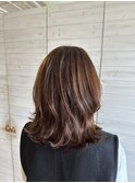 大人かわいい ミディアムレイヤー