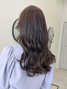 ソヨン 池袋店(SOYON) 黒髪/グレーベージュ/レイヤーロング/前髪パーマ/髪質改善