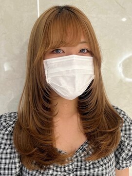 キング 梅田(K!ng) ハイライトカラーミルクティーベージュケアブリーチダブルカラー