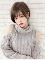 オリジンズヘアーセカンド 守谷店(Origins hair 2nd)&nbsp;ショートボブ×ベージュ系カラー×BYKARTE TR