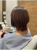 ソフトウルフレイヤー透明感ブラウン