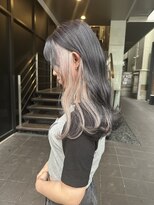 ロンド レア 天神大名店(Lond Le’a) ダブルカラーインナーカラーホワイトベージュ暗髪グレージュ韓国