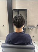 波巻きパーマ