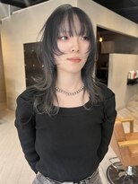 ヘアー アイス ルーチェ(HAIR ICI LUCE) ウルフカットロングウルフグレージュカラー/中西