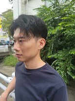 ブライト(bright)&nbsp;クセ毛を活かしたセンターパート