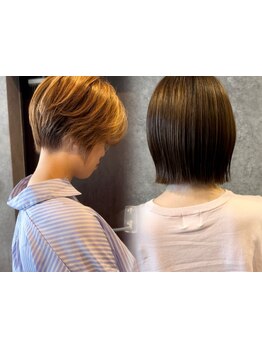 【ショート・ボブ・ショートボブが得意】小顔効果はもちろん、360°どこから見ても美しいフォルムに！