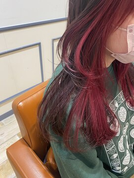 ネオリーブエム(Neolive em;) インナーカラー　ビビットピンク