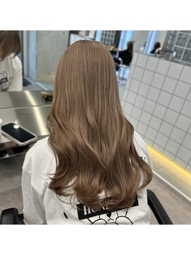 サンクプロジェクト(cinq PROJECT) 韓国ヘア顔周りレイヤーミルクティーベージュグレージュカラー