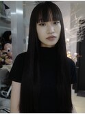 黒髪ストレート