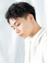 トニーアンドガイ メン 与野駅前店(TONI&GUY MEN) 20代30代アップバングアッシュブラックフェードスタイルc与野