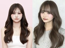 moe☆顔まわりレイヤーカット×ナチュラル透明感カラーが得意◎