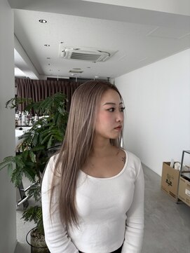 王道グレージュカラー