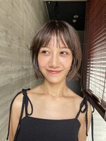 ソルトウォーター(SALT WATER) レイヤーボブ/グレージュ/ケアブリーチ/恵比寿/代官山