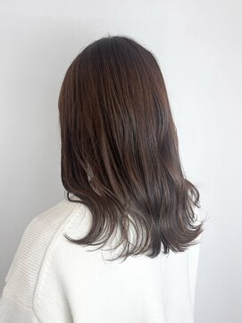 ヘアデザイン アンジェロカフェ(Hair Design Angelo cafe) マロンベージュ/ミディアムスタイル/20代30代40代