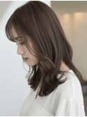 透明感×抜け感/20代30代グレージュくびれレイヤー越谷